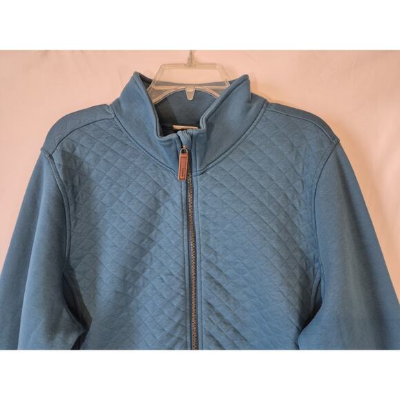 L.L.BEAN Womens Quilted *IN Deep Turquoise* Full Zip Up Jacket 2X Plus - Picture 6 of 12